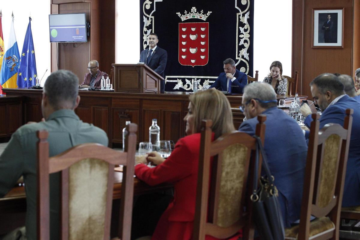 Pleno del Debate sobre el estado de Lanzarote.