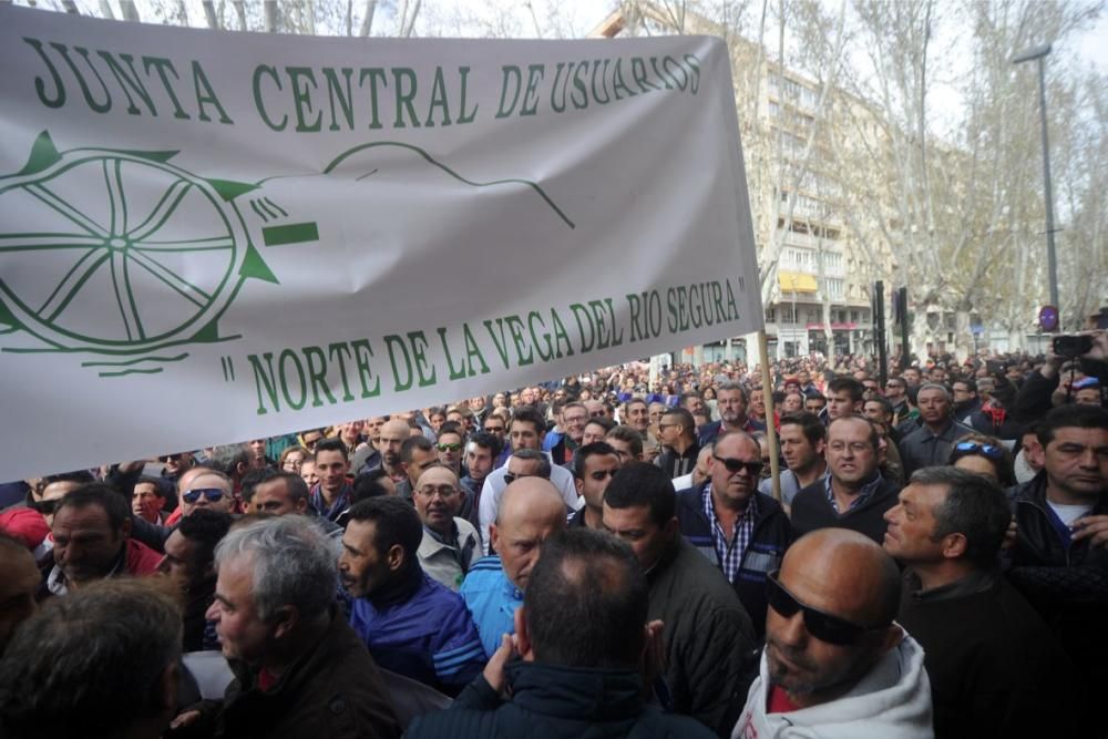 Manifestación en Murcia de los agricultores