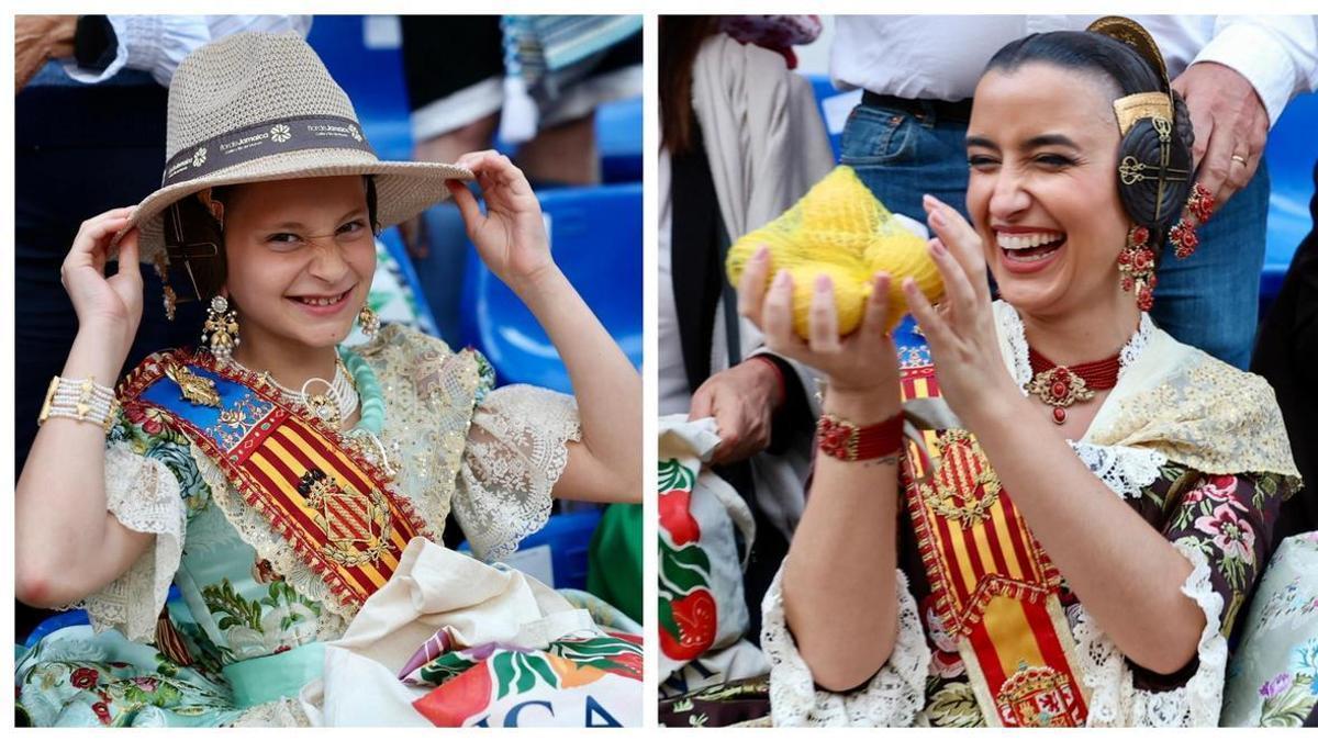 Carmen y Marta disfrutan de un desfile que alimenta: el Bando de la Huerta