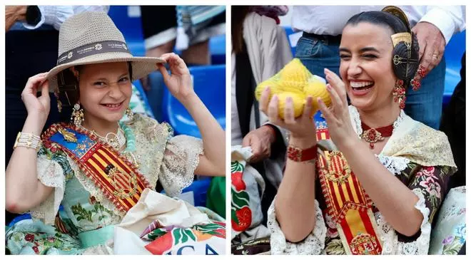 Carmen y Marta disfrutan de un desfile que alimenta: el Bando de la Huerta