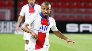 Rafinha, durante un partido con el PSG.