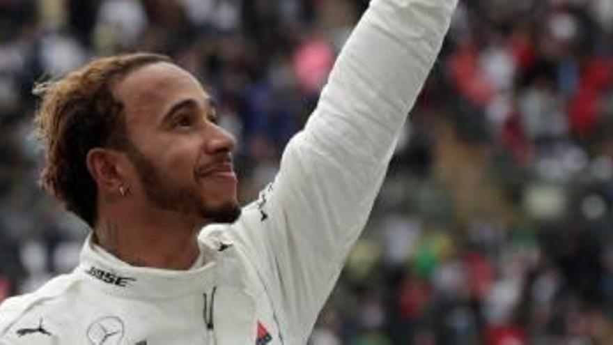 Lewis Hamilton celebra un nou títol mundial de Fórmula 1
