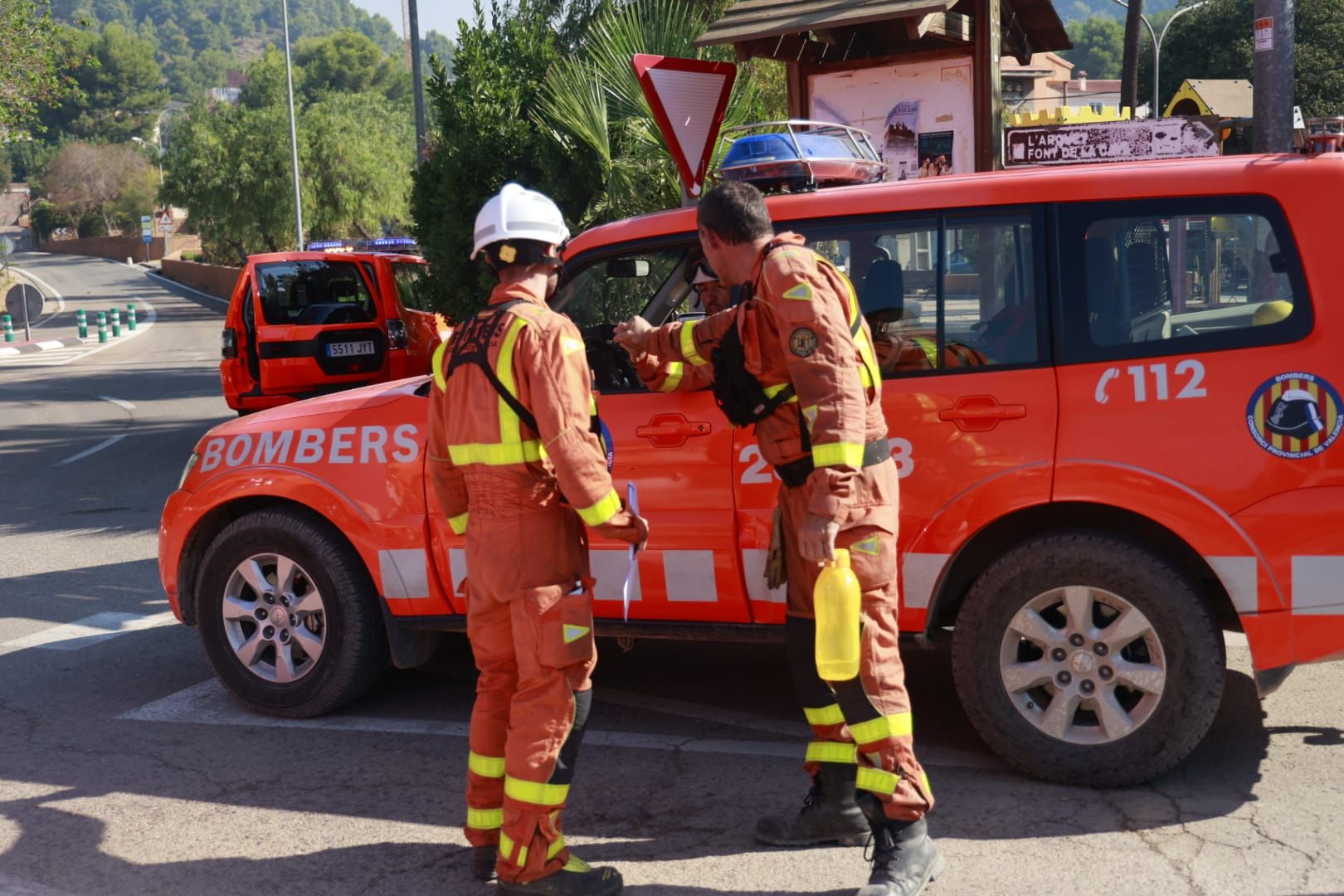 Incendio en Olocau