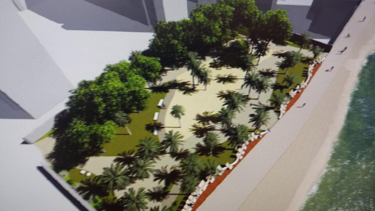 Así quedará uno de los parques que se reformarán en el rincón de La Zofra en El Campello.
