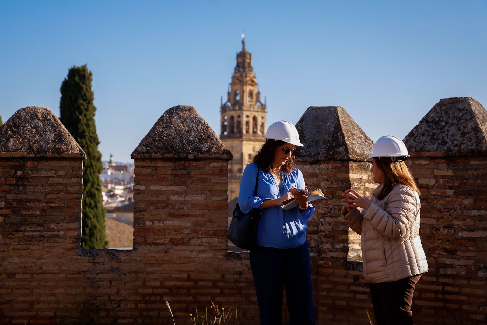La restauración de la Torre del Homenaje y de la cubierta del Salón de Mosaicos