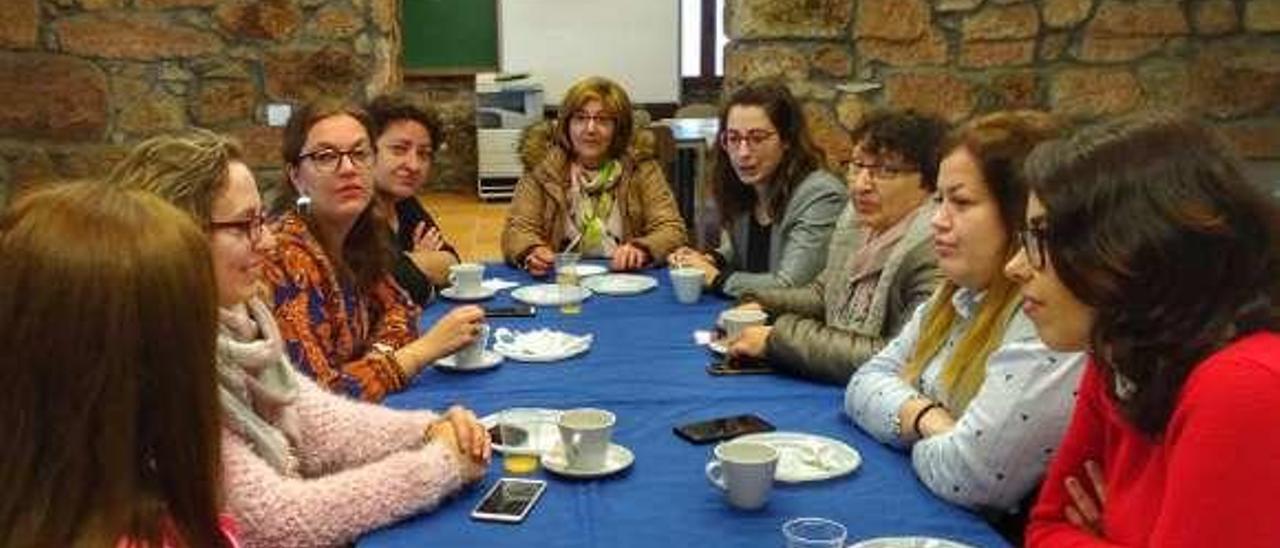 Desayuno de emprendedoras celebrado en Vilanova de Arousa.