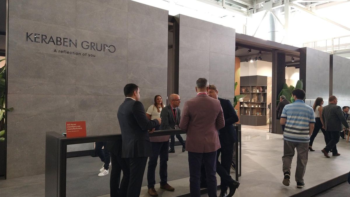 Imagen del expositor de Keraben Grupo en la feria Cersaie.