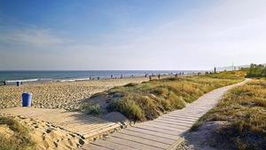 Imagen de archivo de una playa de Gavà.