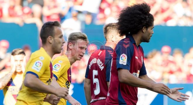 Las imágenes del partido entre  el Osasuna y el FC Barcelona correspondiente a la jornada 3 de LaLiga Santander disputado en el estadio El Sadar, Pamplona.