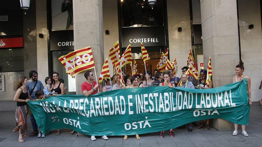 Movilización en Cortefiel en defensa del empleo