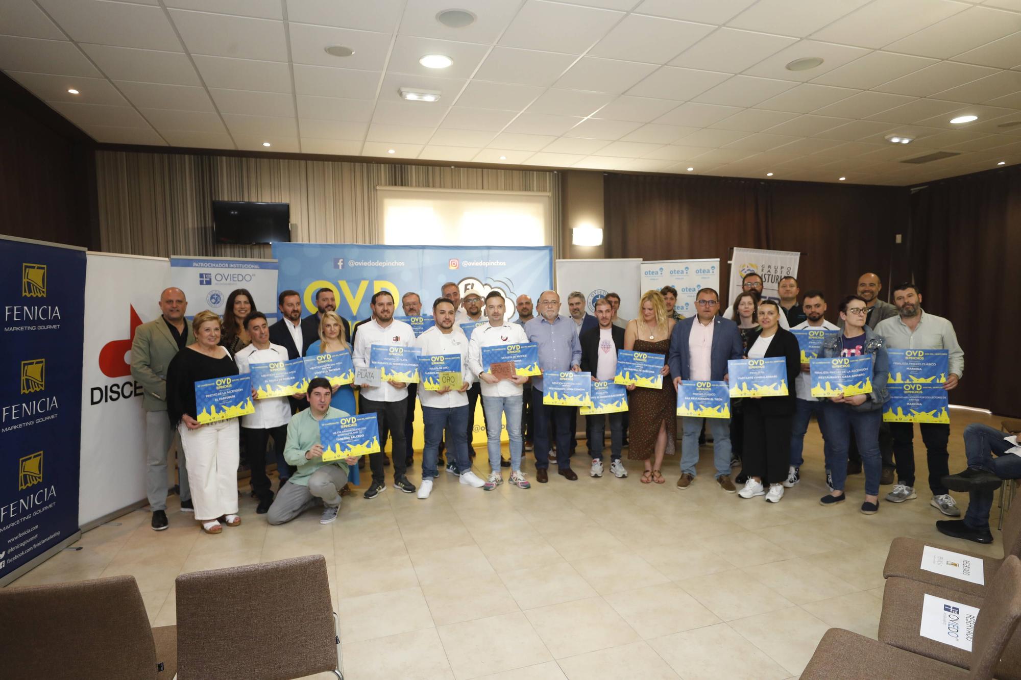 En imágenes: Entrega de los Premios del XIII Campeonato de Pinchos de Oviedo