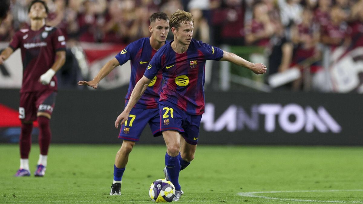 برشلونة يسعى لتسريع تجديد عقد فرينكي دي يونج رغم تغيير وكيله