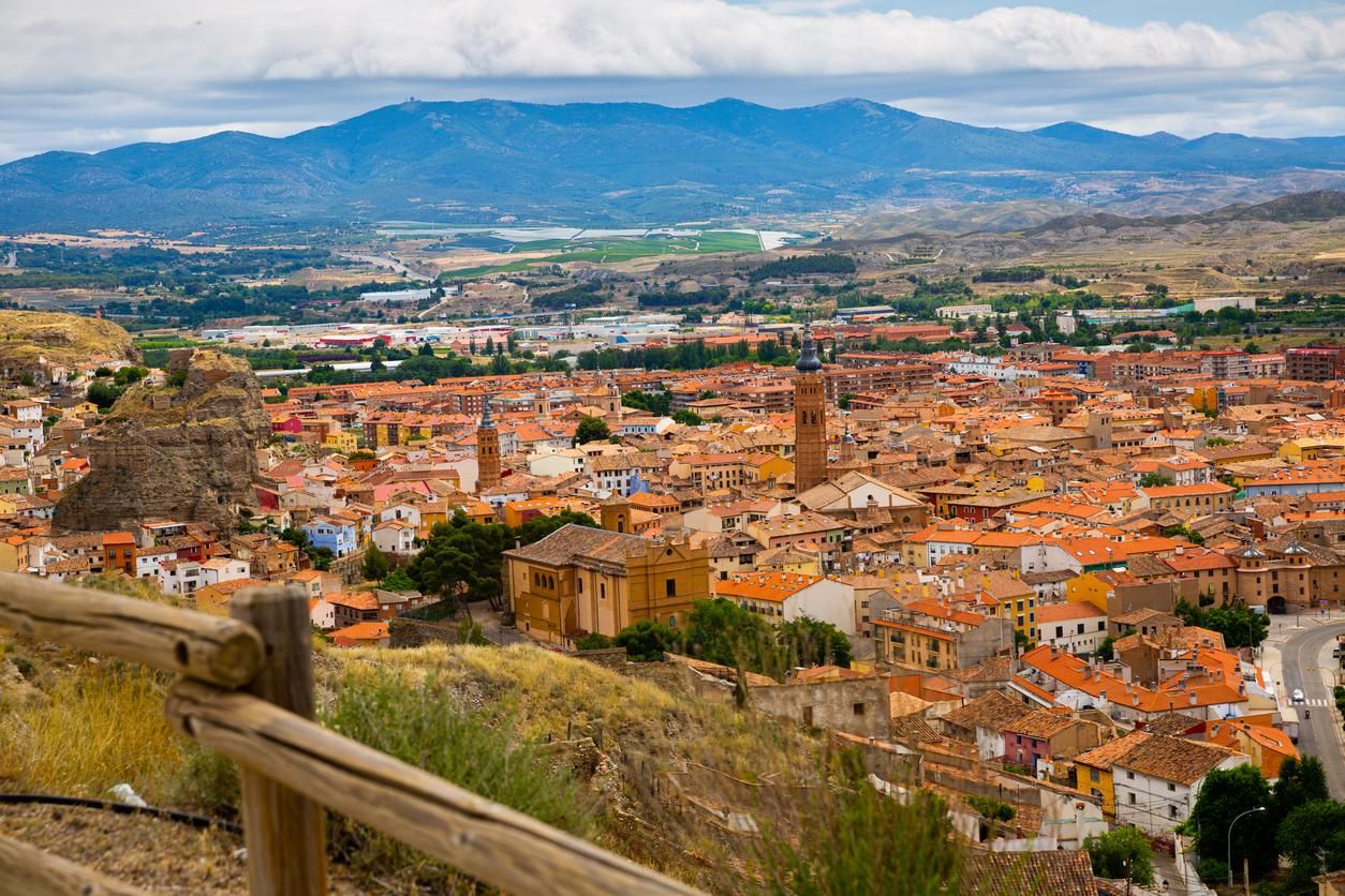 Vista aérea de Calatayud en Zaragoza