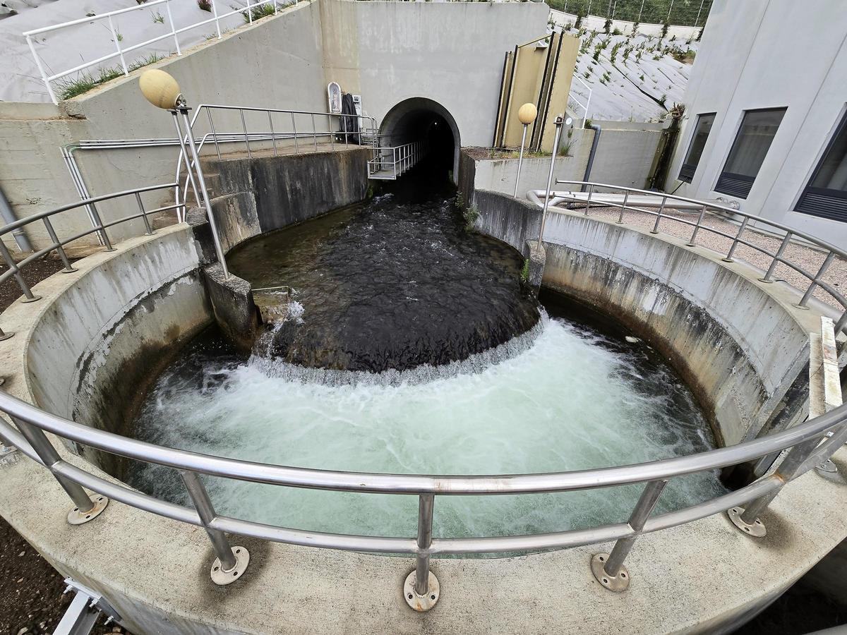 Así son las entrañas de la ETAP de O Casal (Llegada del agua por gravedad desde el embalse de Eiras, y canalizadión)