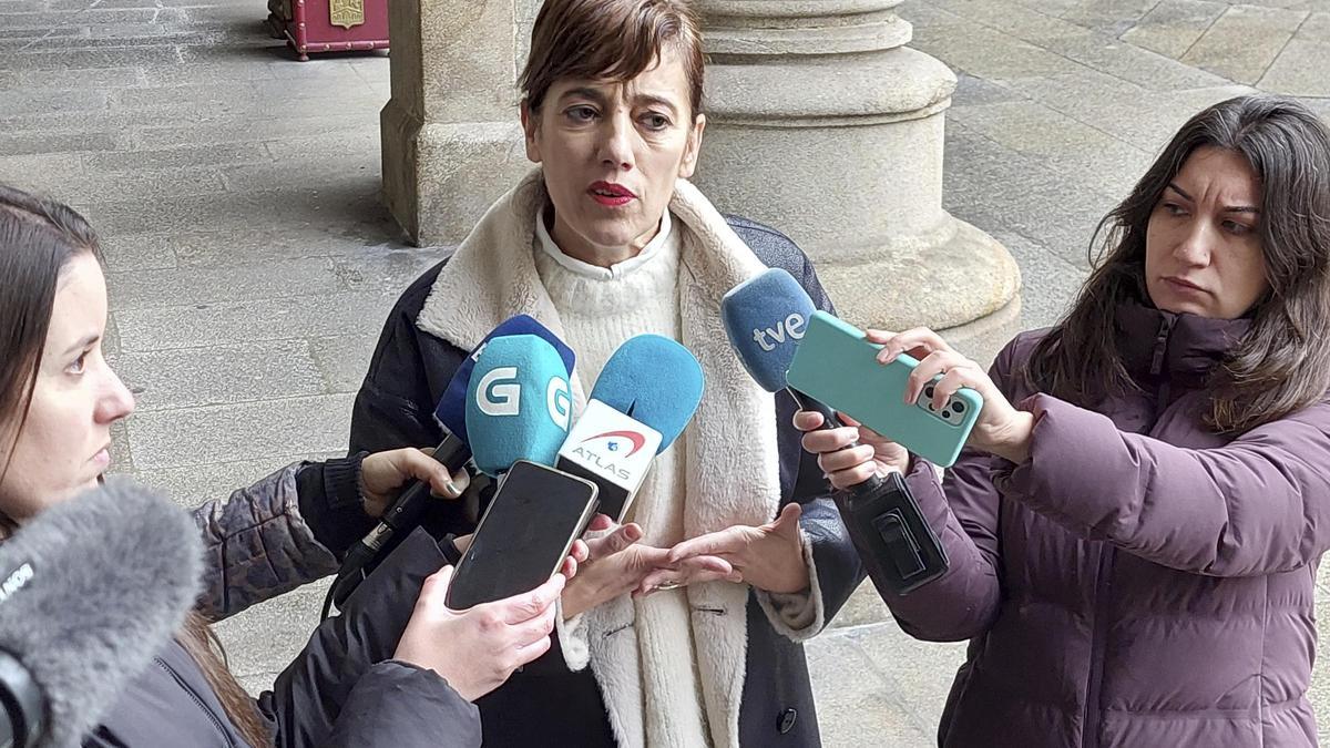 La candidata de Sumar Galicia a la presidencia de la Xunta, Marta Lois