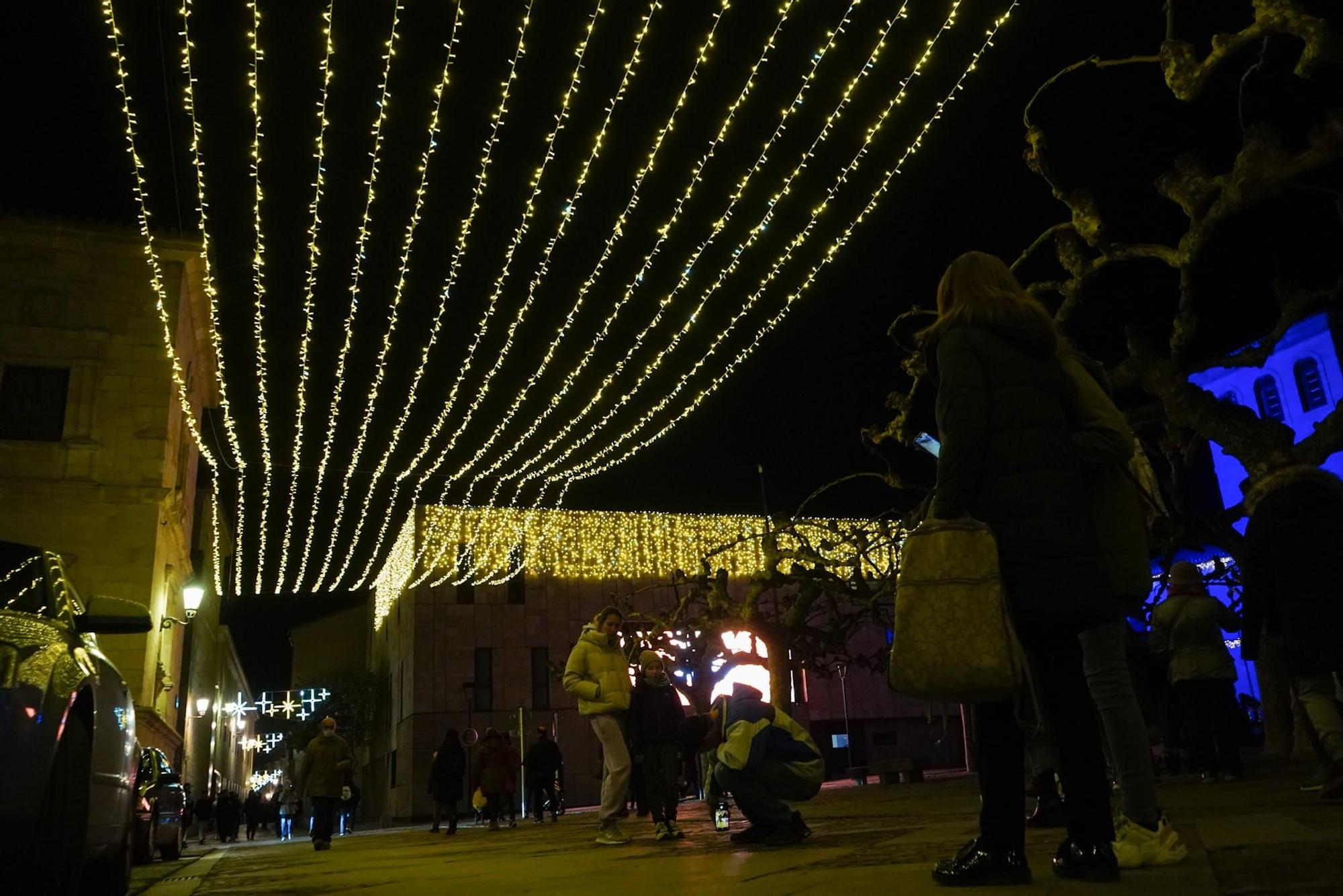 Luces de Navidad en Zamora, iluminación navideña de 2022.