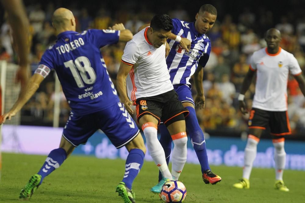 Las imágenes del Valencia - Alavés