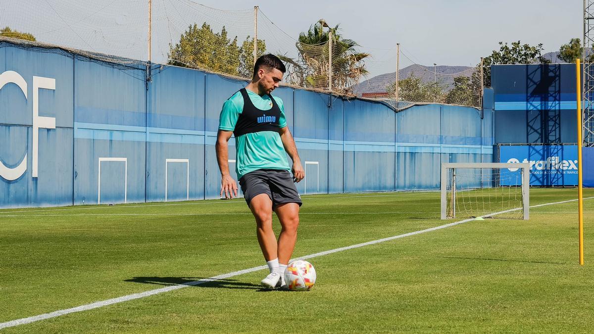 Ramón Enríquez, durante un entrenamiento.