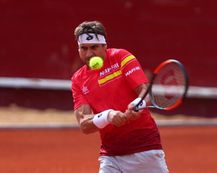 Rafa Nadal y David Ferrer entrenan en Valencia