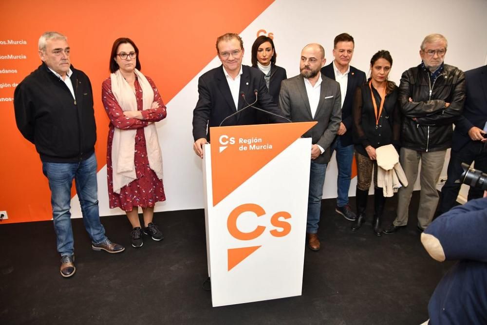 La jornada del 10-N, en la sede de Ciudadanos en Murcia