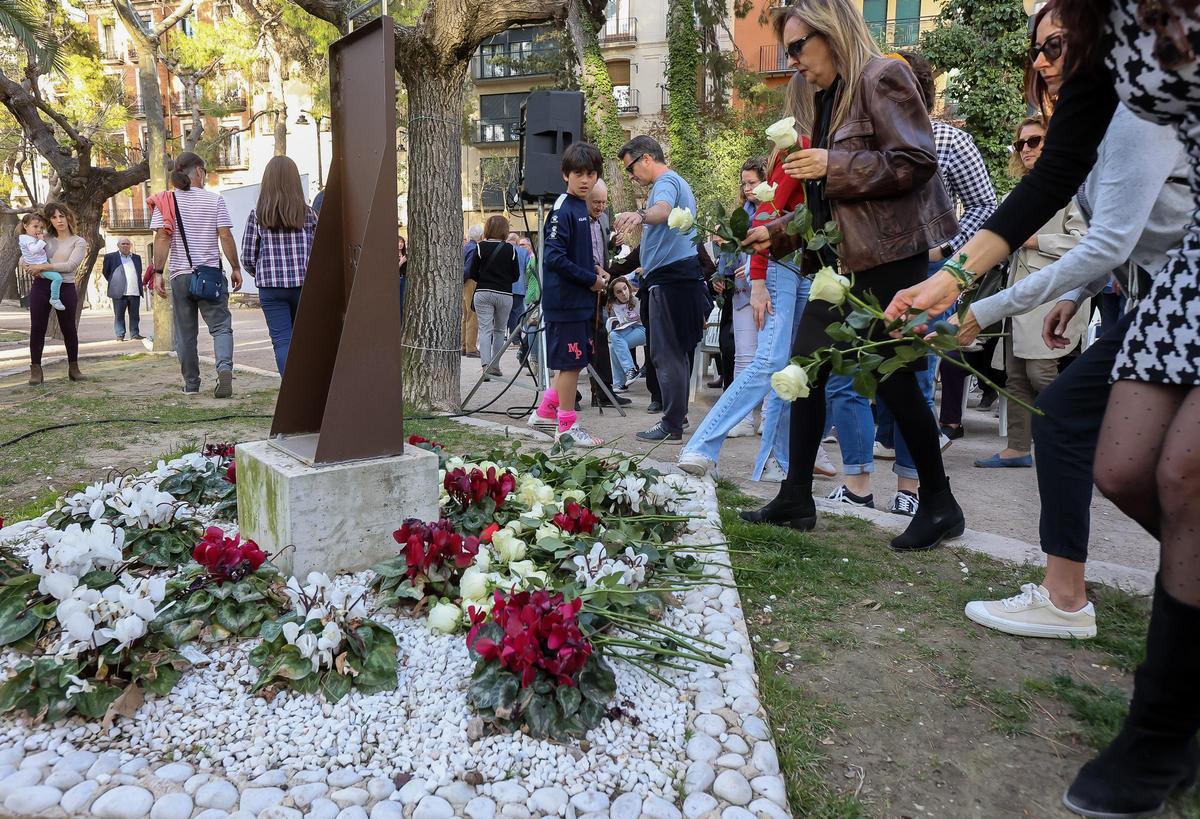 Homenaje realizado en marzo de 2023 en Alcoi a los mayores fallecidos por covid en las residencias.