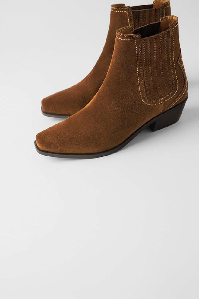 Botines 'cowboy' clásicos, de Zara