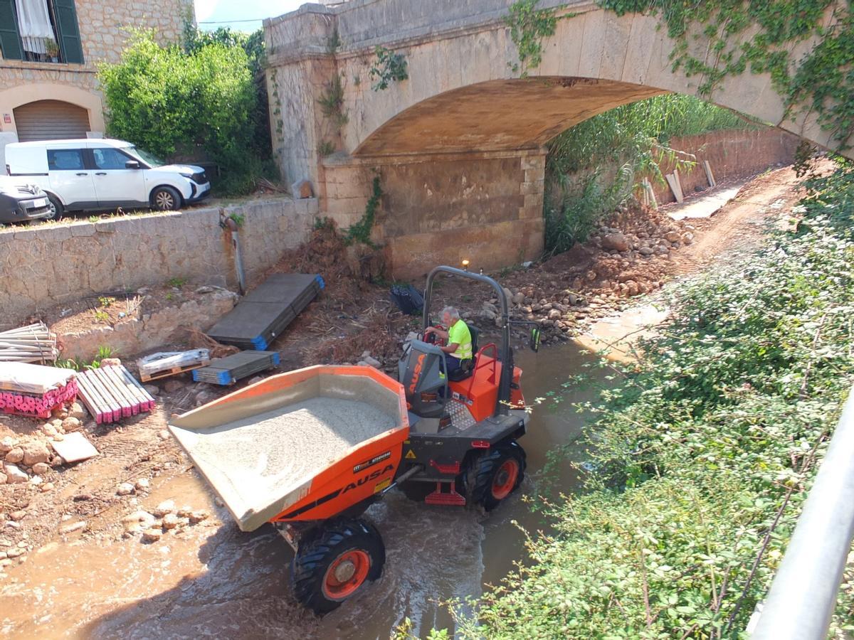 FOTOS | Las obras en el torrent Major de Sóller, en imágenes