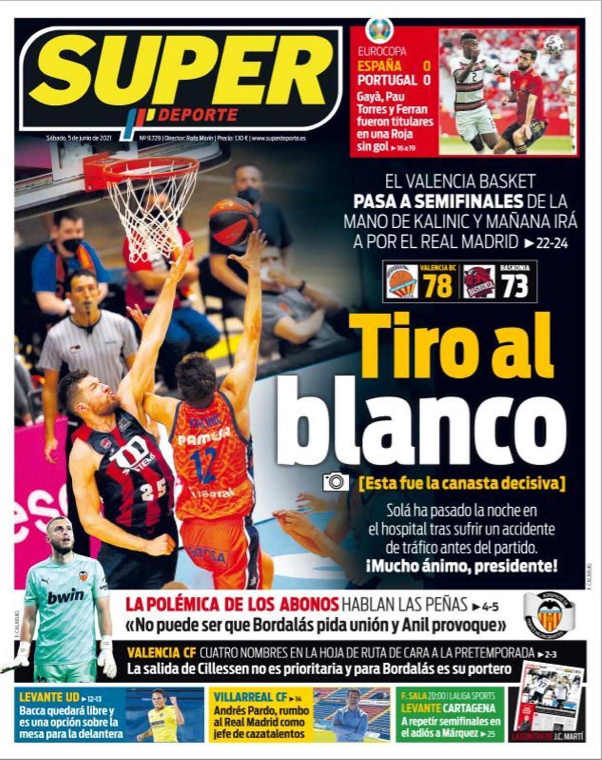 La portada de SUPER del sábado