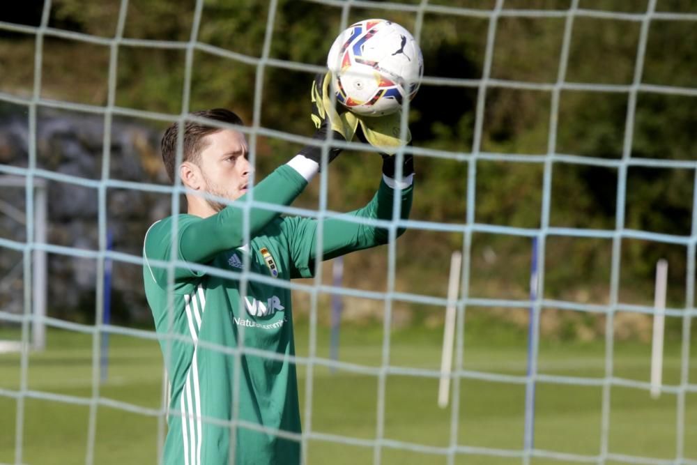 Entrenamiento del Oviedo en El Requexón