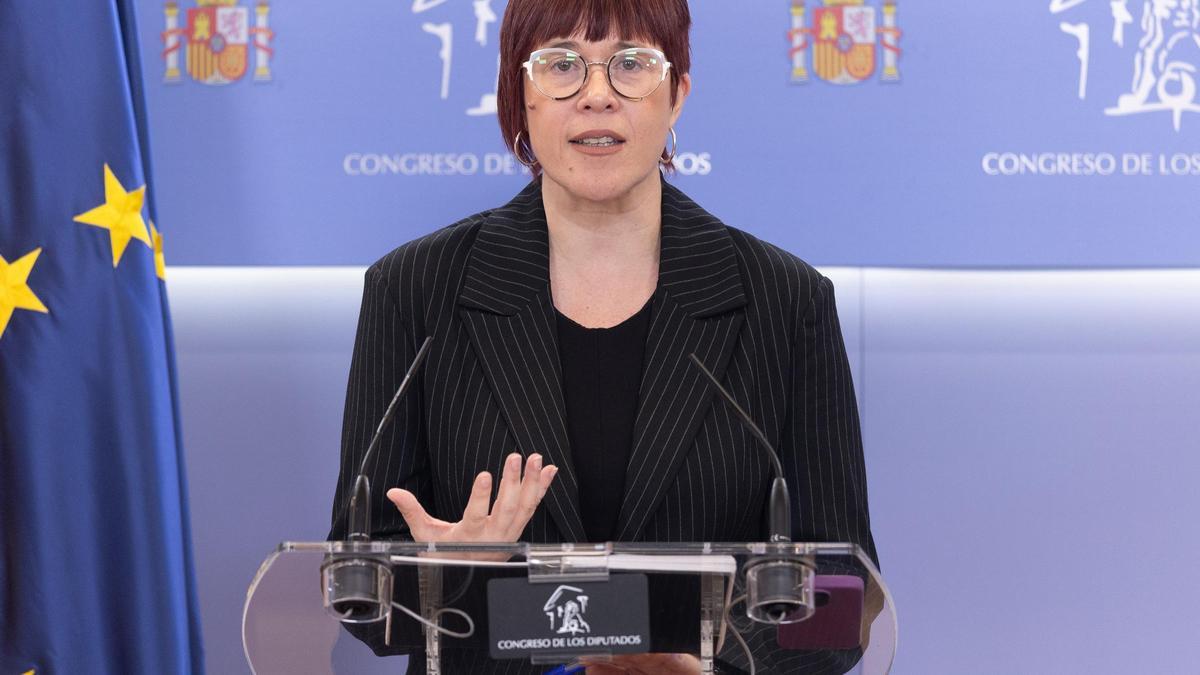 Àgueda Micó, hoy, en el Congreso de los Diputados.
