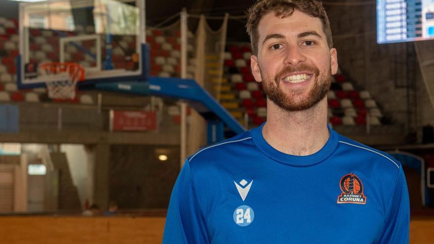 Sean Mc Donnell, ayer, en el Palacio de los Deportes de Riazor