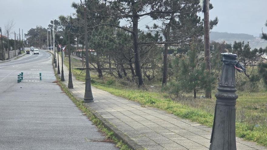 La carretera entre A Lanzada y San Vicente tendrá nueva iluminación