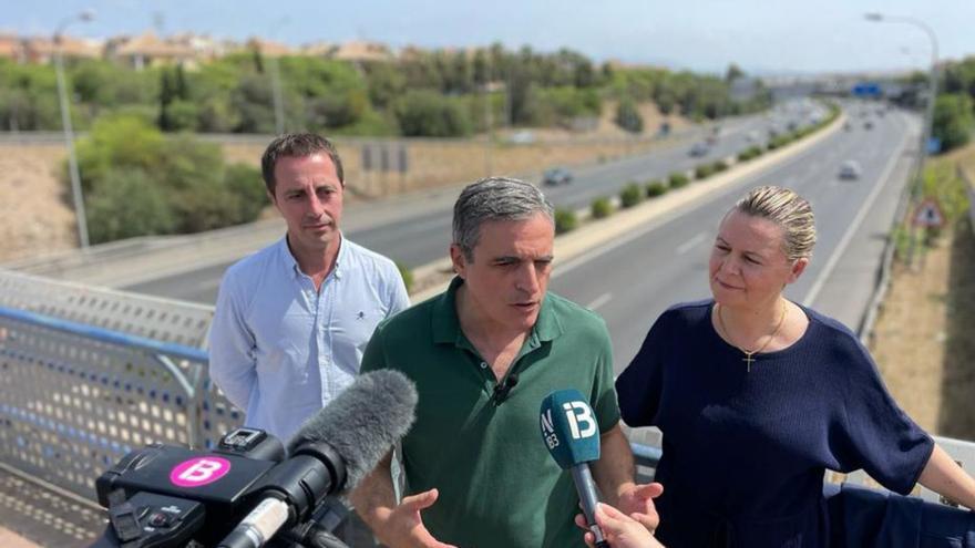 Llorenç Galmés, José Vicente Marí y Maria Salom ayer.