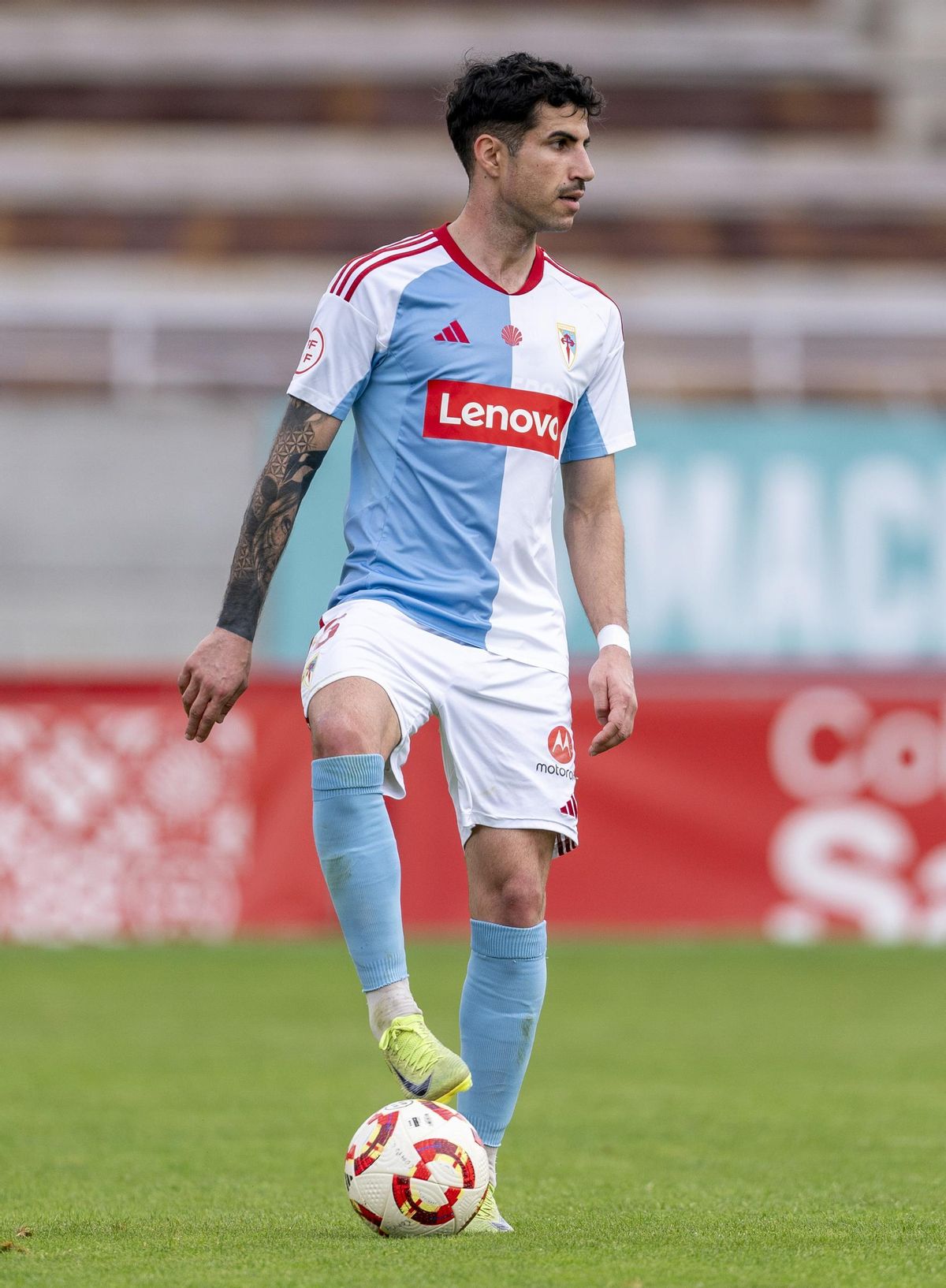 David Soto, con la camiseta de la SD Compostela.