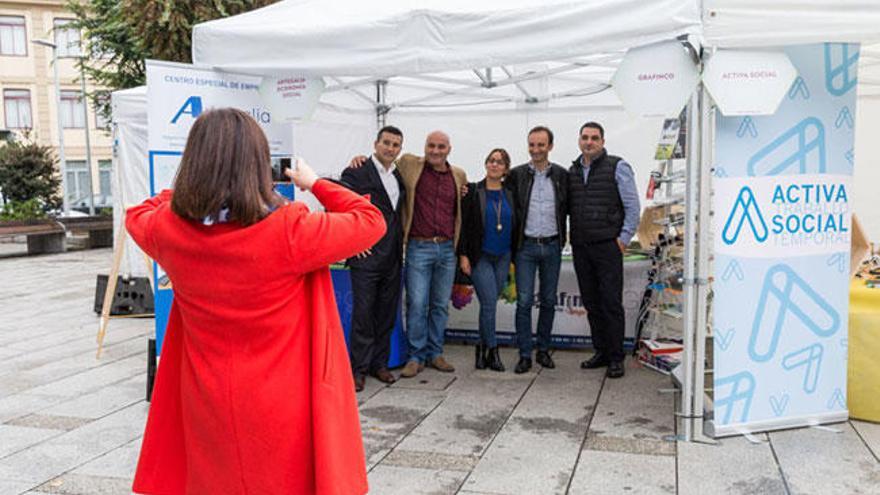 Un &#039;stand&#039; de la Feira de Economía Social .