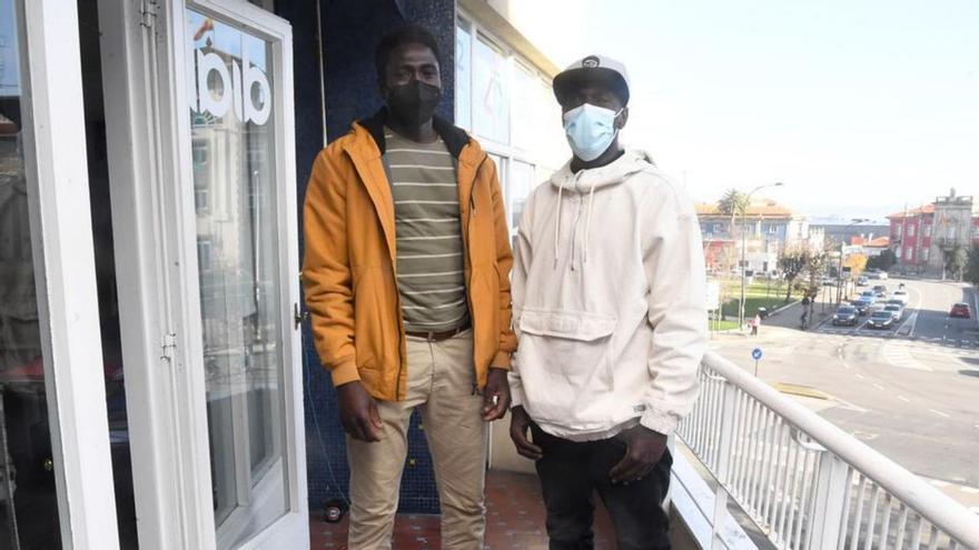 Magatte Ndiaye e Ibrahima Diack.   | // CARLOS PARDELLAS