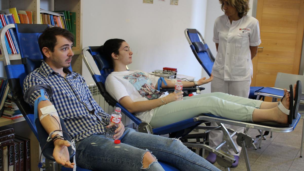 Donantes de sangre, en una colecta