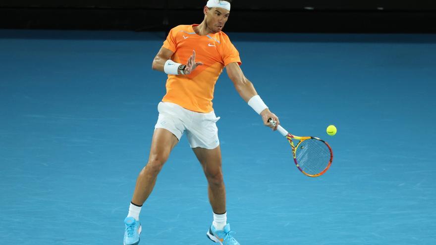 Rafael Nadal, en el Abierto de Australia.