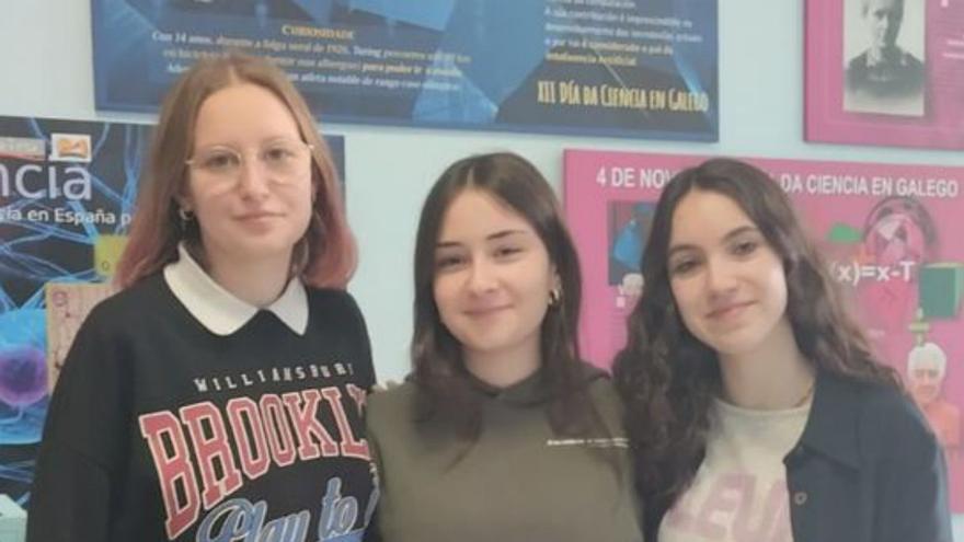 Tres alumnas do IES Laxeiro, galardoadas no concurso Petiscos de Ciencia da USC