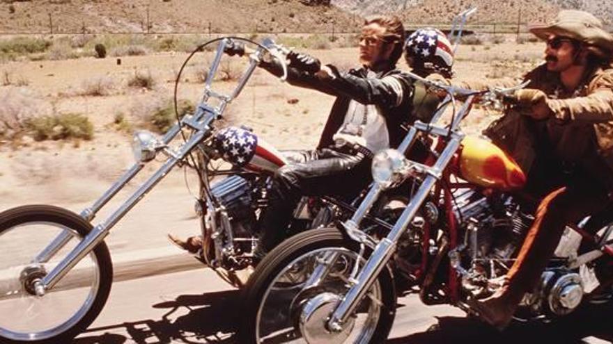 Peter Fonda y Dennis Hopper, en la película Easy Rider.