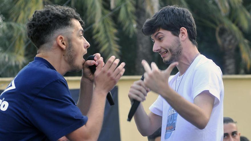 Batalla de gallos celebrada en Elche en 2018