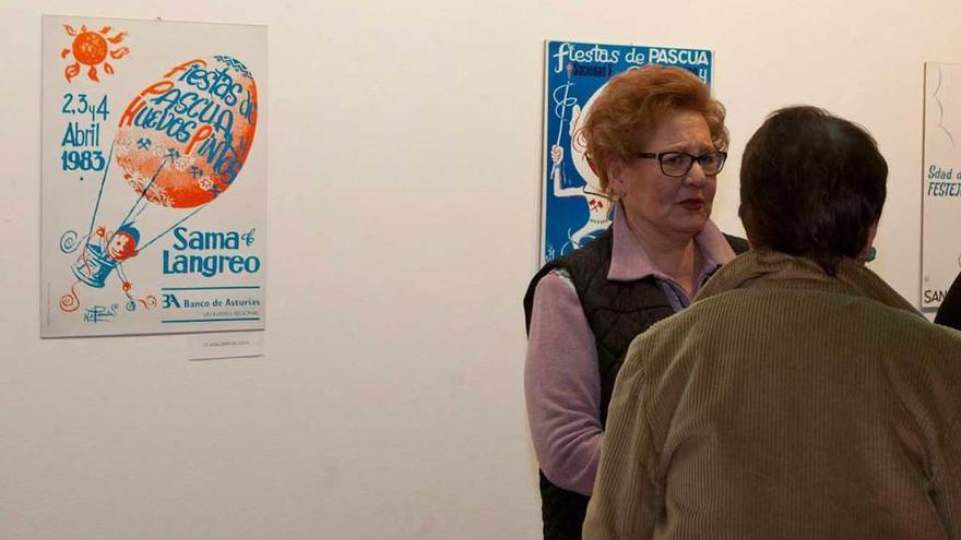 Exposición de carteles de Nicanor Prendes en Sama