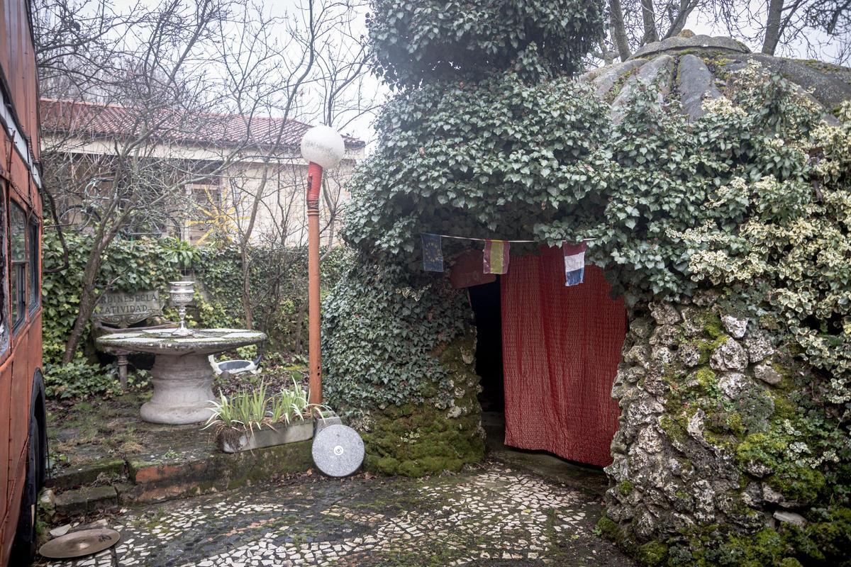 Los jardines de la creatividad, donde Miguel Benito desarrolló parte de su trabajo artístico.