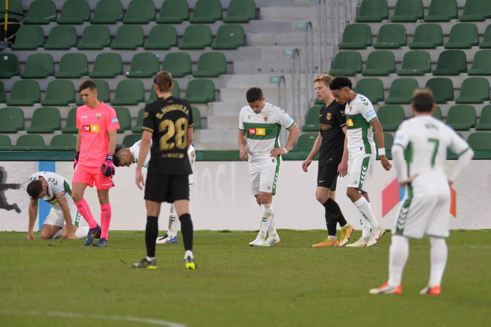 Las imágenes del Elche CF - CF Barcelona