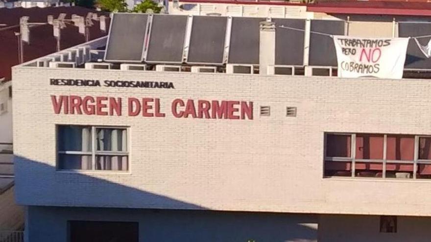 Fachada de la residencia Virgen del Carmen de Alburquerque.