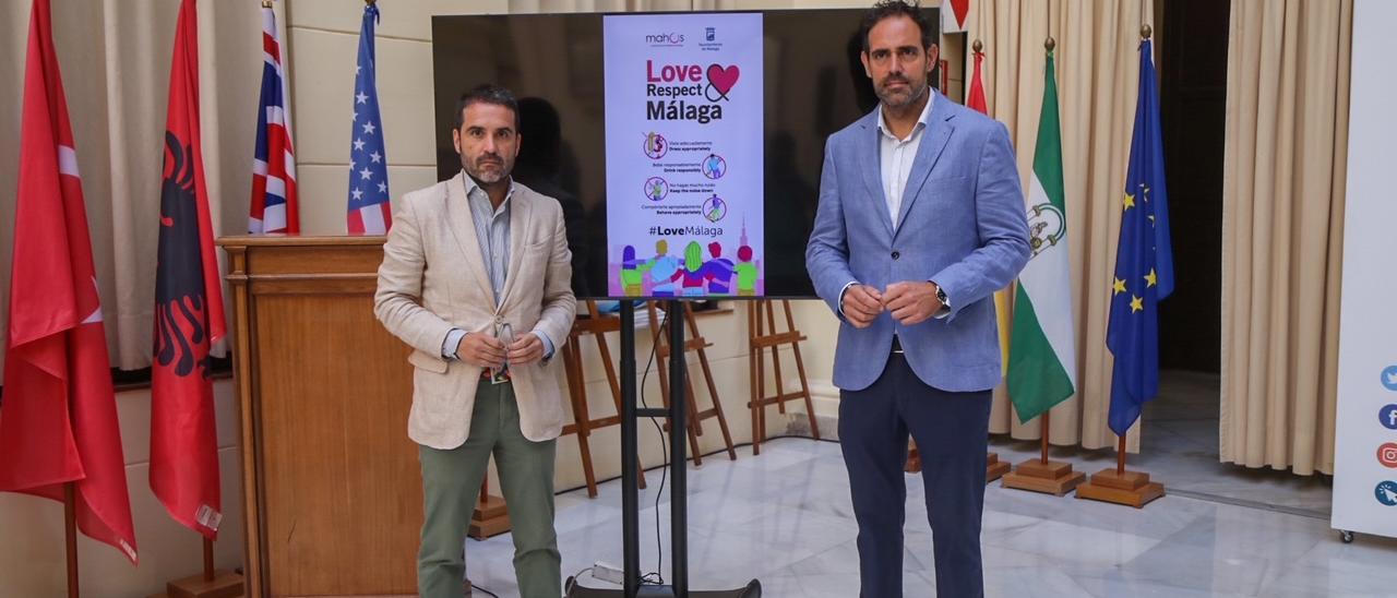 Jacobo Florido (izquierda) y Javier Frutos (derecha), en la presentación de la campaña.