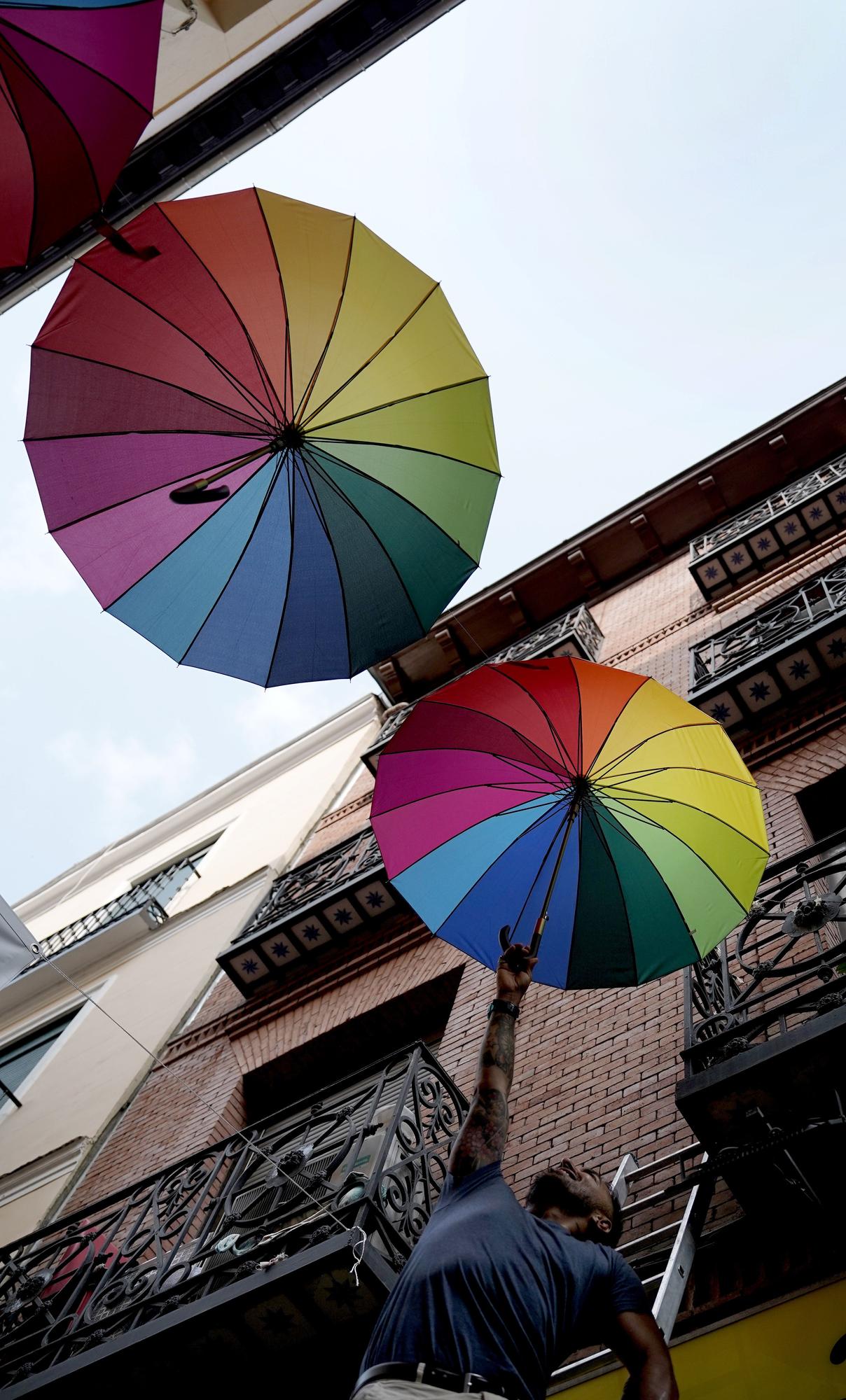 Reivindicación del Orgullo LGTBI en el barrio de Chueca de Madrid