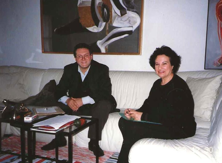 Mercedes Vostell. Guardado y Agúndez en una foto de archivo.