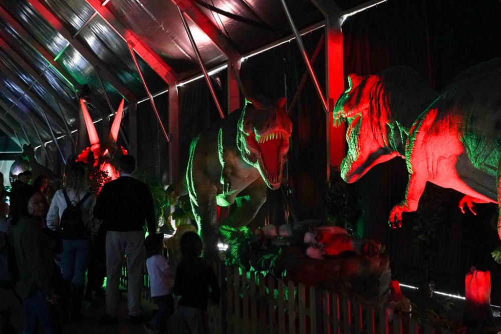 La exposición itinerante 'Dinosaurs Tour', la considerada como mayor muestra de estos animales animatrónicos a escala real se encuentra en una carpa junto al Palacio de Congresos hasta el domingo 16