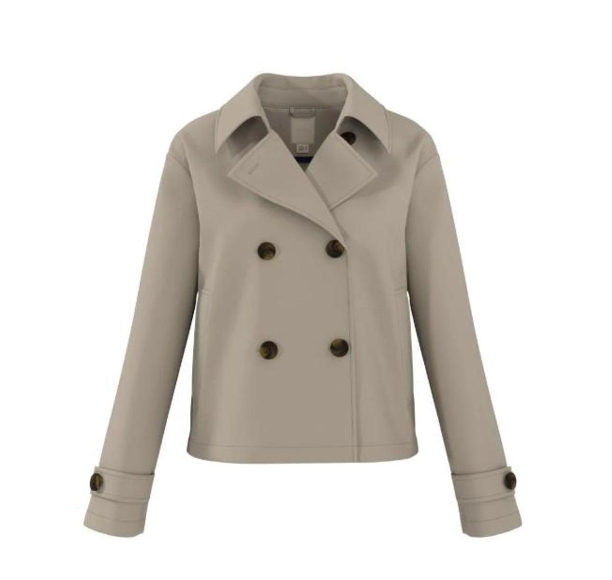 Chaqueta tipo gabardina.